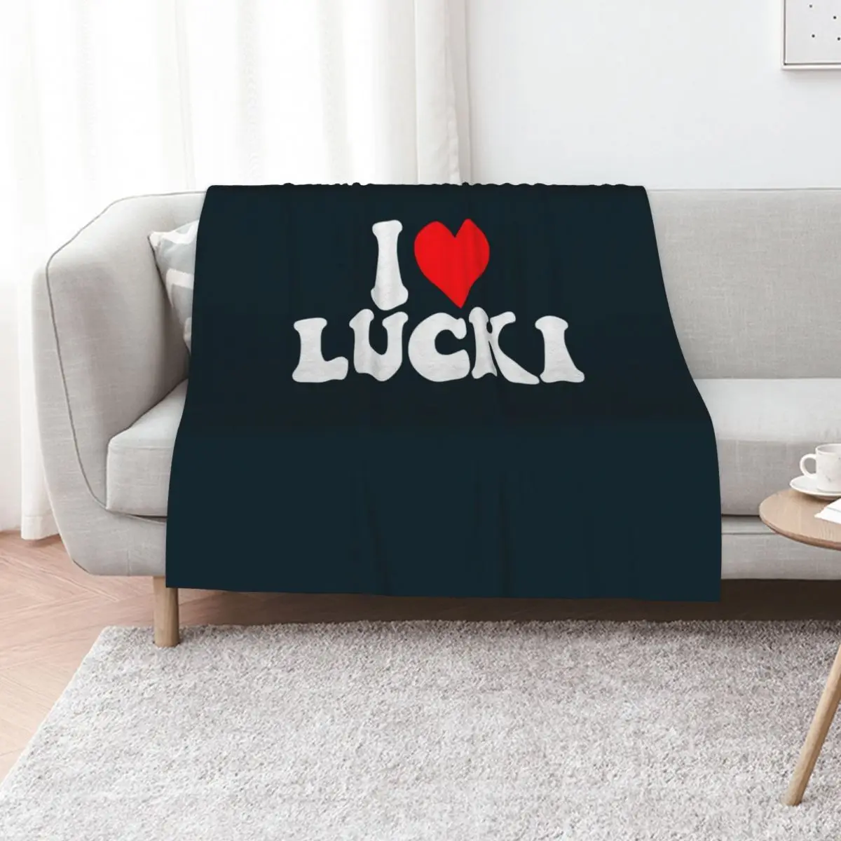 I Love Lucki I Lucki Classic Throw Blanket Warm Plush Fuzzy Blanket for Living Room
