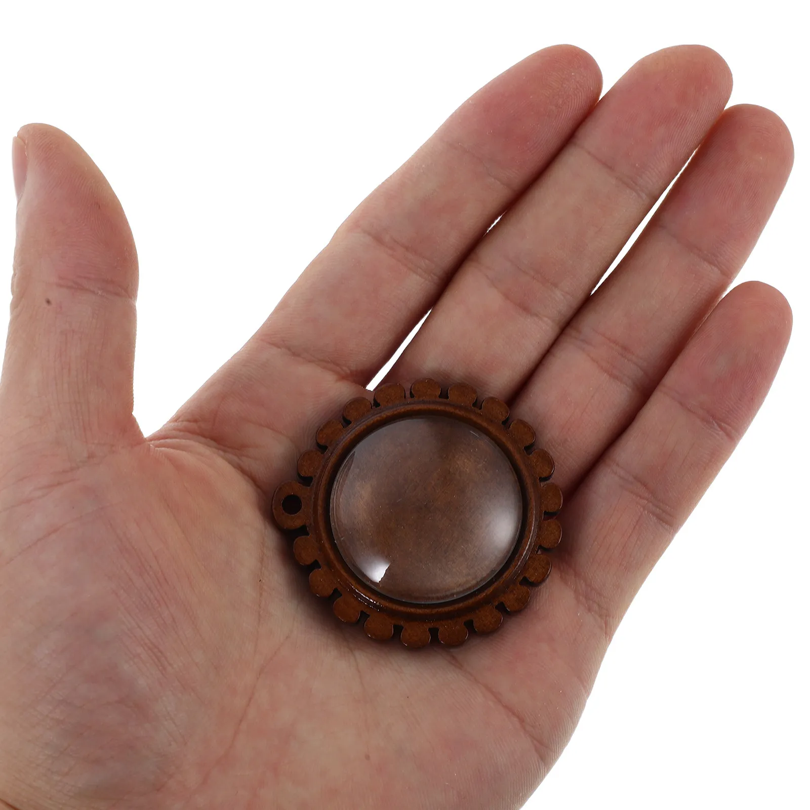 

Набор из 1 шт. круглых деревянных заготовок для кулонов-подвесок в винтажном стиле, плоские основы для шармов, комплект аксессуаров для изготовления ювелирных изделий и поделок своими руками