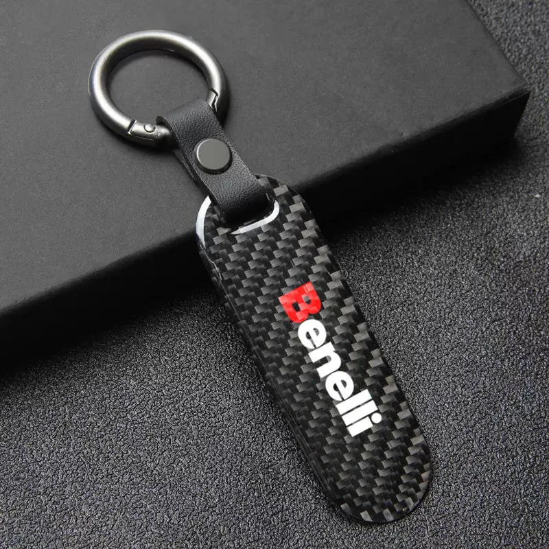 Motorcycle KeyChain Carbon Fiber For Benelli TRK 800 702 502 X 502C 251 752S Leoncino BJ 500 250 TNT 125 150 300 600 Accessorie
