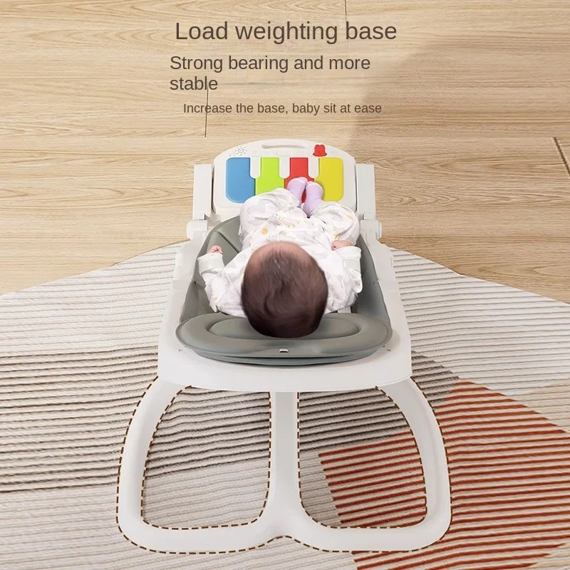 Baby Rocking Chair Electric Baby Soothing Chair Multifunctional Baby Cradle Chair with Wireless Dinner Plate Mosquito Net view 5