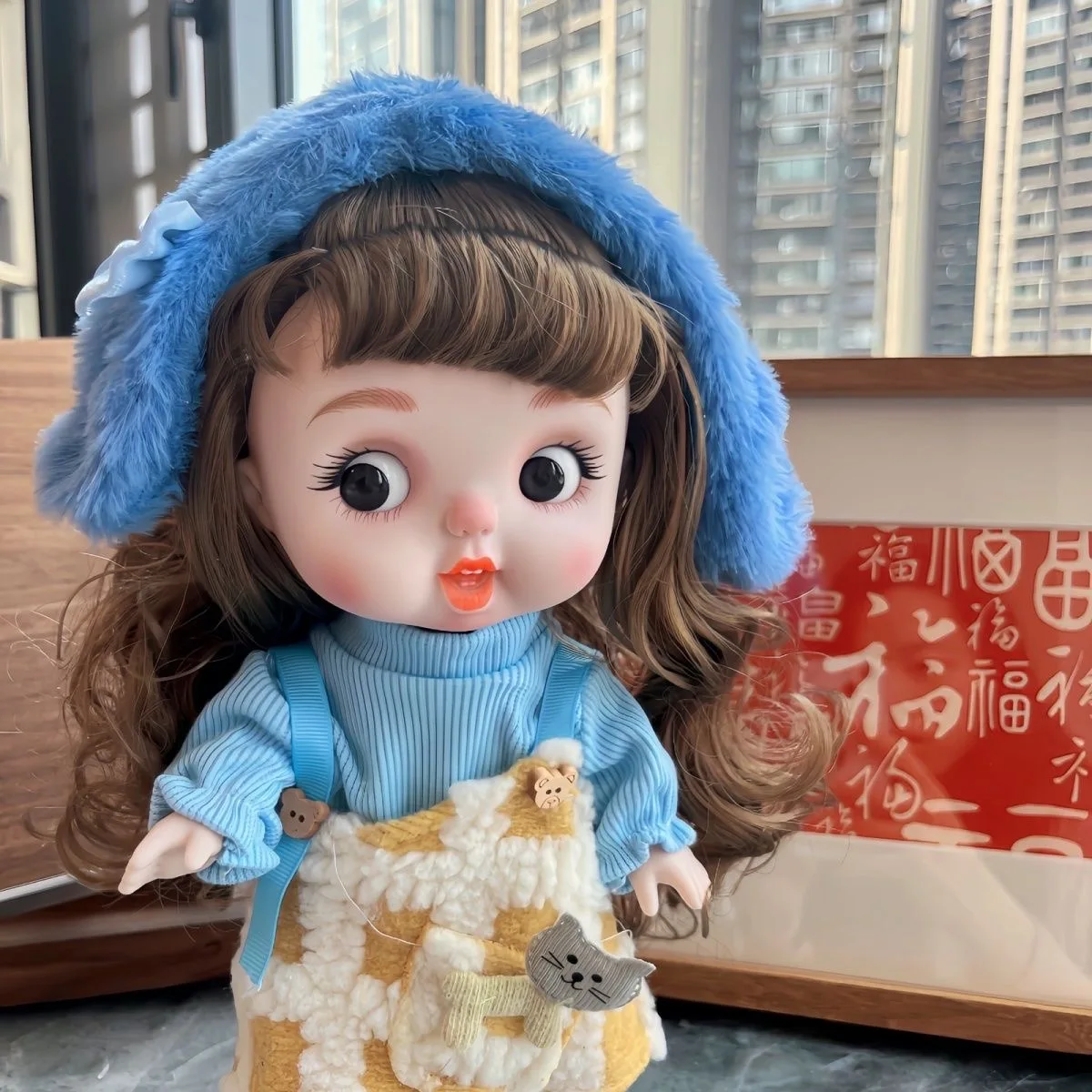 28cm Kawaii Single Dress-Up Doll - Removable Clothes Pretend Play Cute Cartoon Gift for Girls
