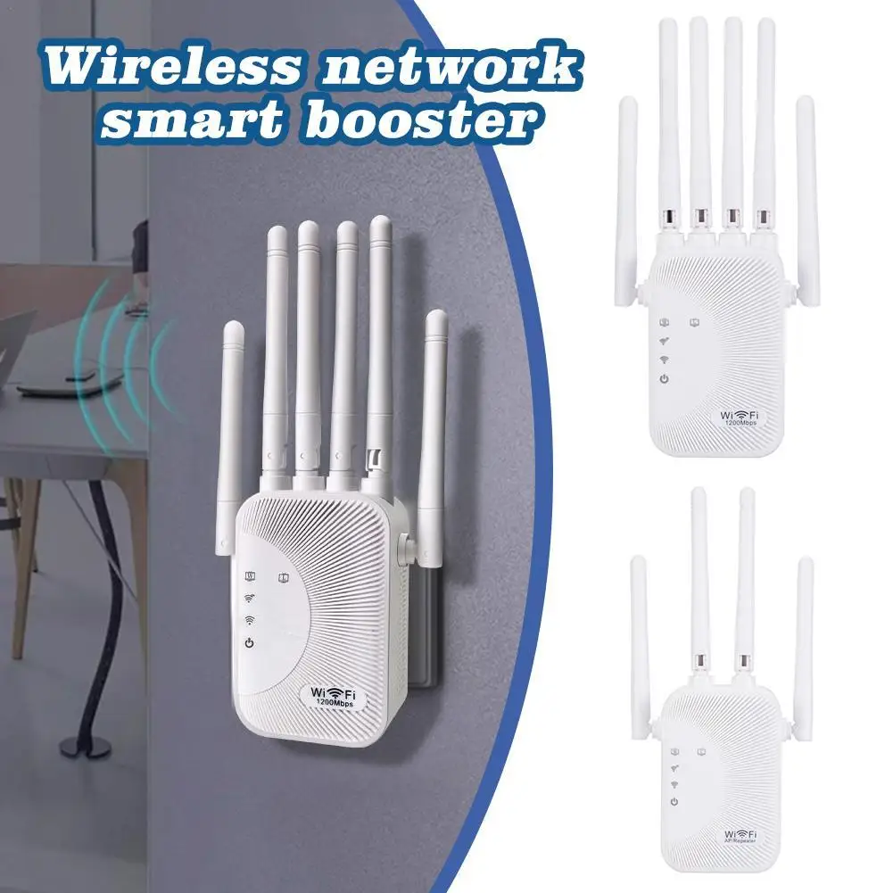 New 2.4+5G Gigabit Dual-band WIFI Signal Amplifier Home Through The Wall King Wireless Network Intelligence Enhancer