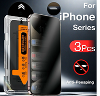 3Pcs For Apple iPhone 16e 16 Pro Max 15 14 13 12 Mini 11  XS XR Tempered Glass Mobile Phone Screen Protector Film Accessories