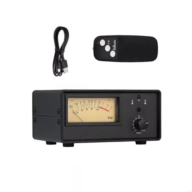 

2/1 In Out Analog VU Meter Sound Level Panel Display Sound Splitter Switcher 24BB