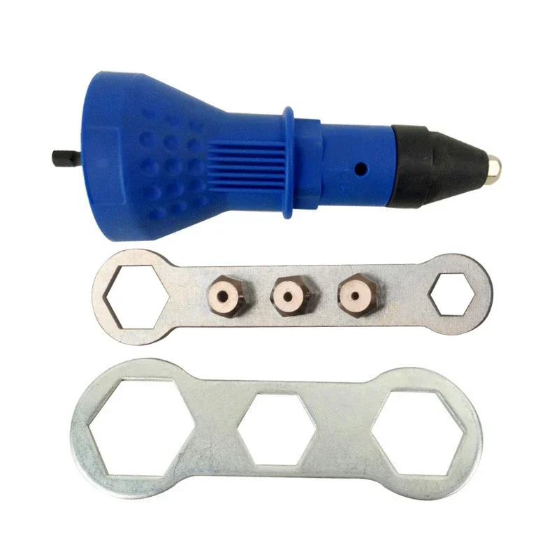 Electric Rivet Nut Gun Drill Adapter Cordless Riveting Drill Adaptor Insert Nut Tool Riveting Drill Adapter