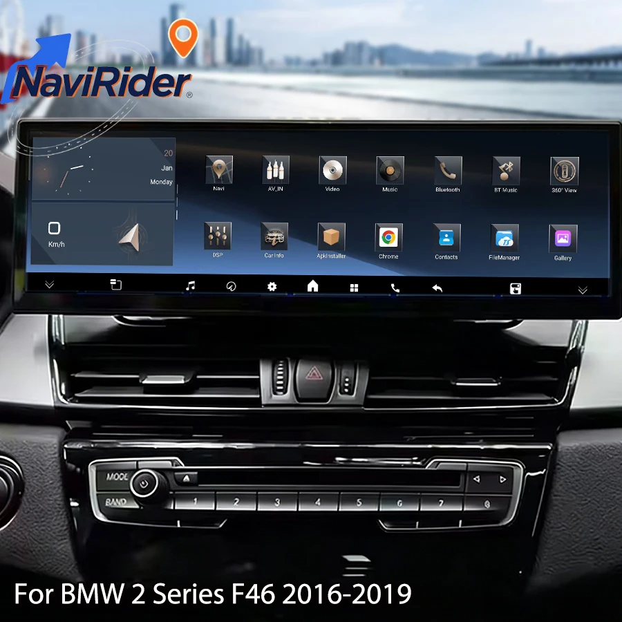

14.9" Screen Android Auto For BMW 2 Series F46 2016-2019 EVO NBT Car GPS Multimedia Player 4G WiFi Stereo DSP CarPlay Navigation