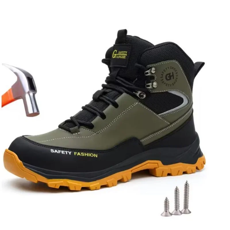 

Водонепроницаемые рабочие защитные ботинки для мужчин и женщин, неразрушимая, противопрокольная рабочая обувь, защитная мужская защитная обувь