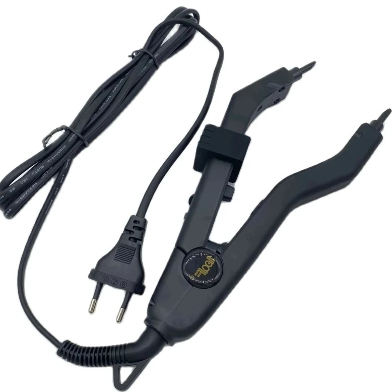 

Good Quality Black Heat Hair Connector Temperature Controllable Heat Iron Hair Extension Tools Kit Adjustable temperature