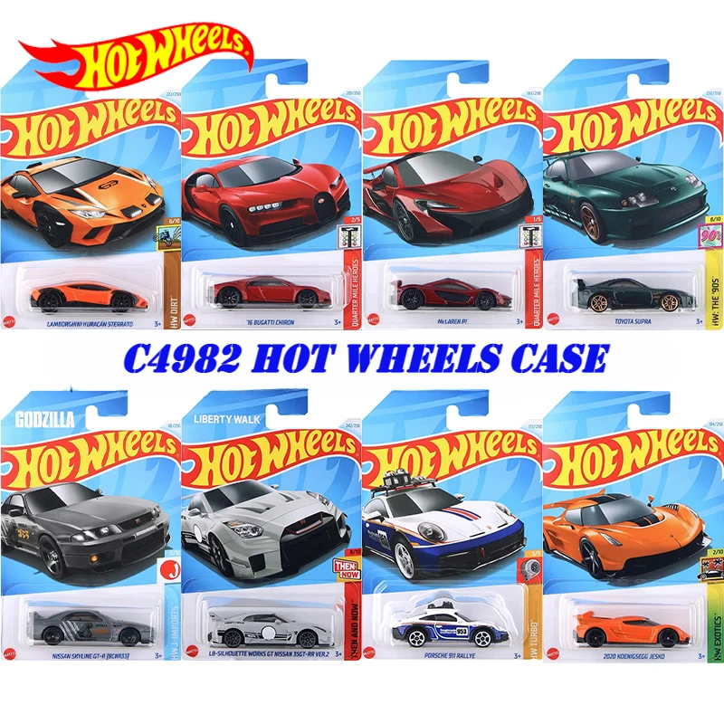 Hot Wheels-Car Traffic Rail for Children, 1:64 Alloy Diecast, carro esportivo, simulação Audi, vau, motocicleta, brinquedos para crianças, menino, original