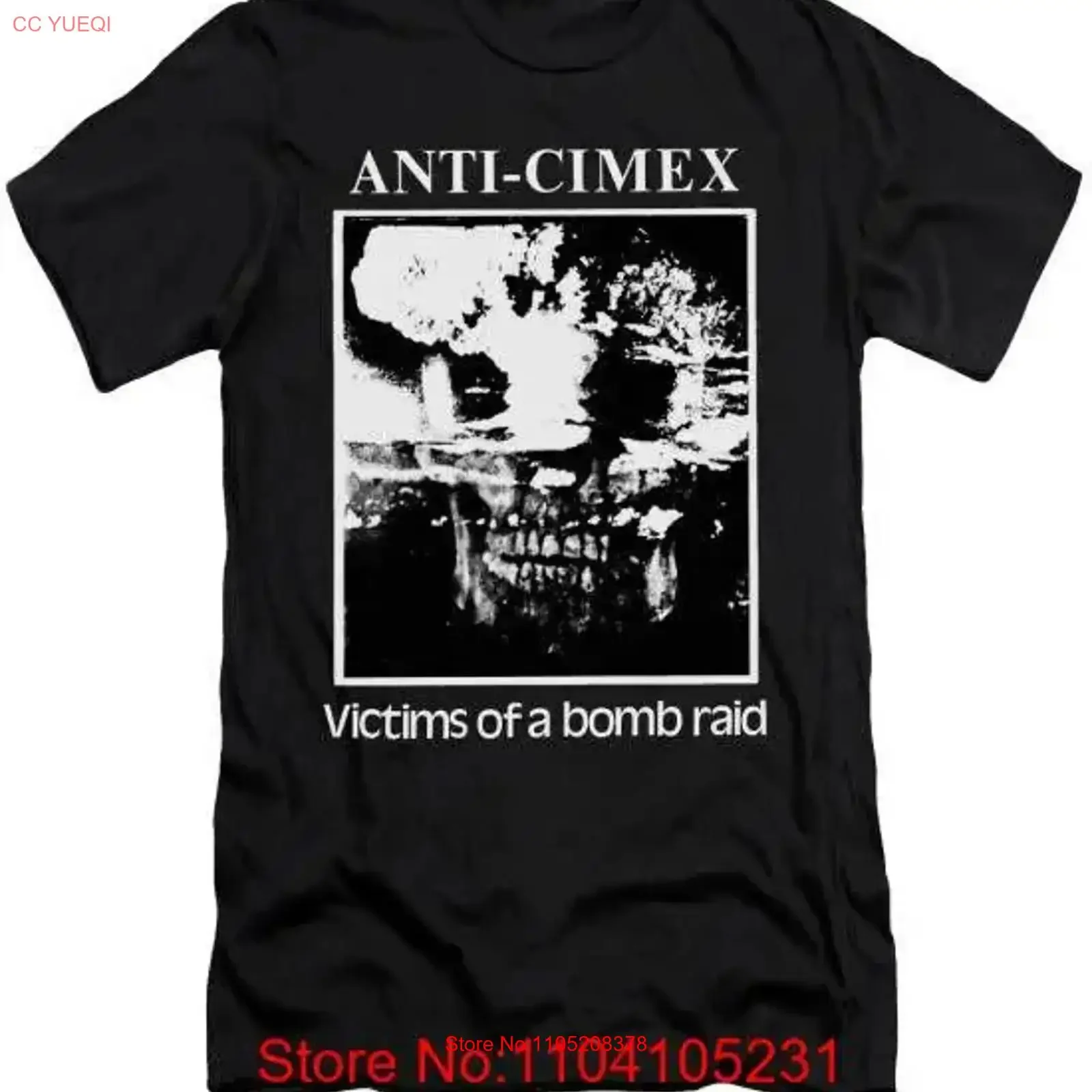 Anti Cimex 'Victims of a Bombraid' T Shirt skitslickers totalitar discharge vintage Washed Stylish streetwear designer clothes