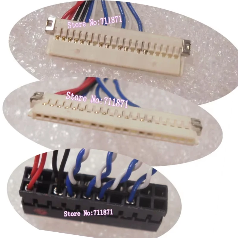 20Pin LVDS 1ch 6Bit DF19 Screen Cable Cord Single 6 Six DF19-20S-1C Screen Line Wire Single 6 S6 DF19 LVDS 1ch 6bit Screen Line