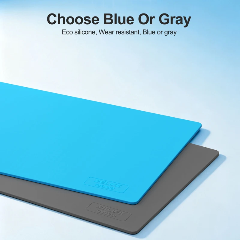 RELIFE RL-004DS Heat-Resistant Large Silicone Soldering Mat Anti-Static Repair Working Pad High Temperature Resistance of 500℃ view 5