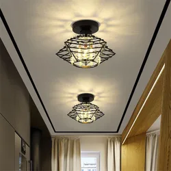 Modern Ceiling Light Creative Crystal Pentastar Lamp for Bedroom Porch Corridor Aisle Balcony Cloakroom Chandelier Indoor Light