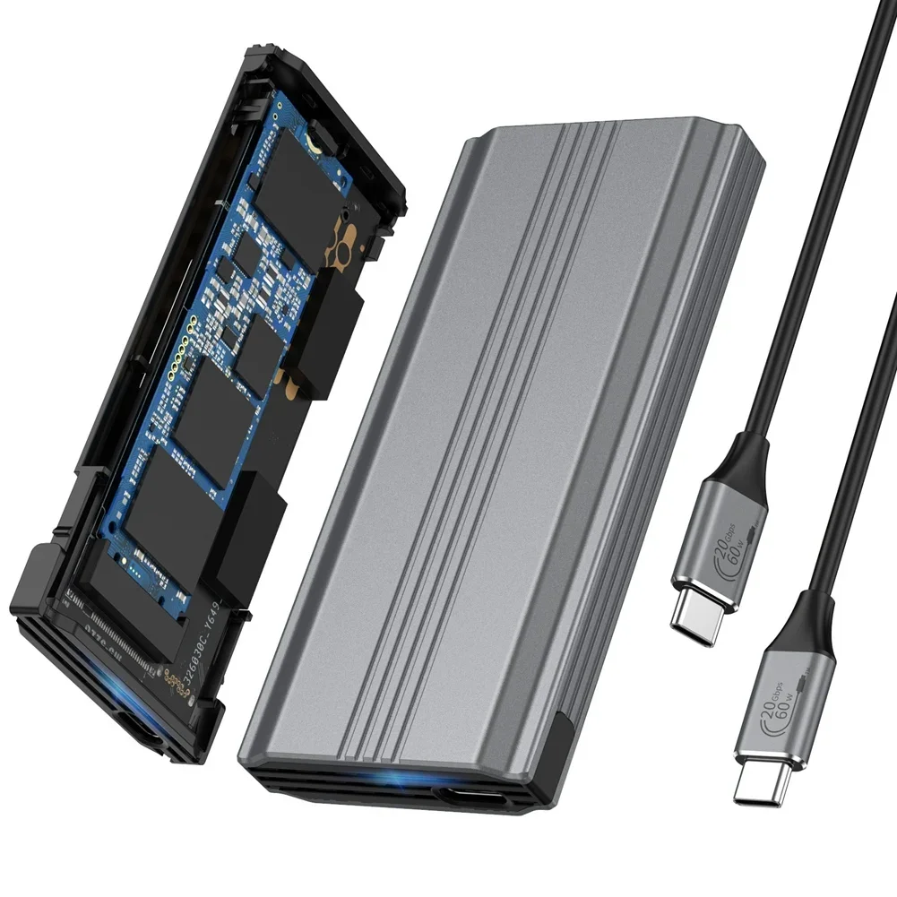 

Твердотельный блок USB3.2, 20 ГБ, без инструментов, двухпротокольный мобильный жесткий диск NVME/NGFF, Type-C