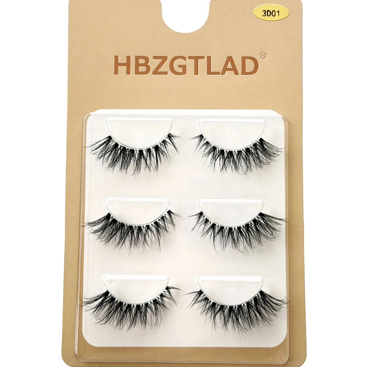 NEU 3 Paar 3D Nerz-Wimpern mit unsichtbarem Band, natürliche 5D Nerz-Wimpern, schwarze Nerz-Kunstwimpern, volle Wimpernbänder, wiederverwendbar – Detail 10