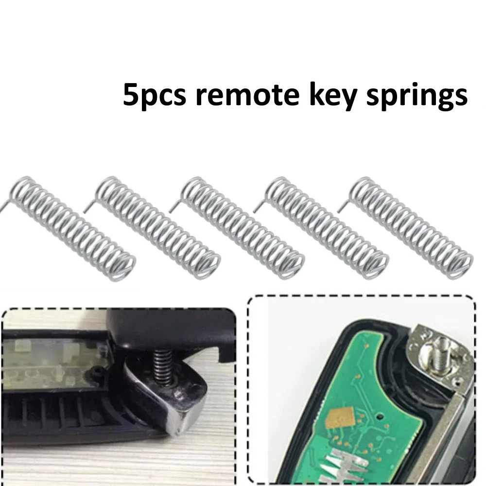 5pcs Auto Car Remote Flip folding Key Blade Axis Lock Spring Key Blade Replacement