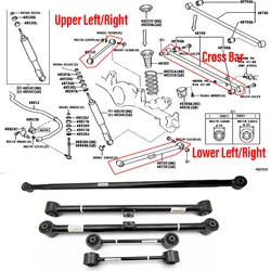 Wooeight 1Pc Rear Suspension Upper/Lower Control Arm Assembly Trailing Arm Rod Bar For Toyota Land Cruiser Prado LC150 2010-2020