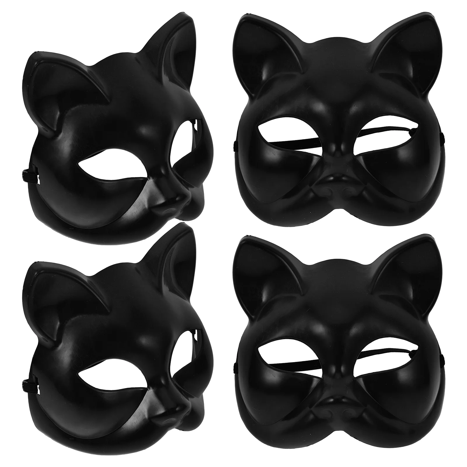 Cat Mask Animal Masquerade Halloween Therain Costume Fox Waterproof Plastic Masks Blank