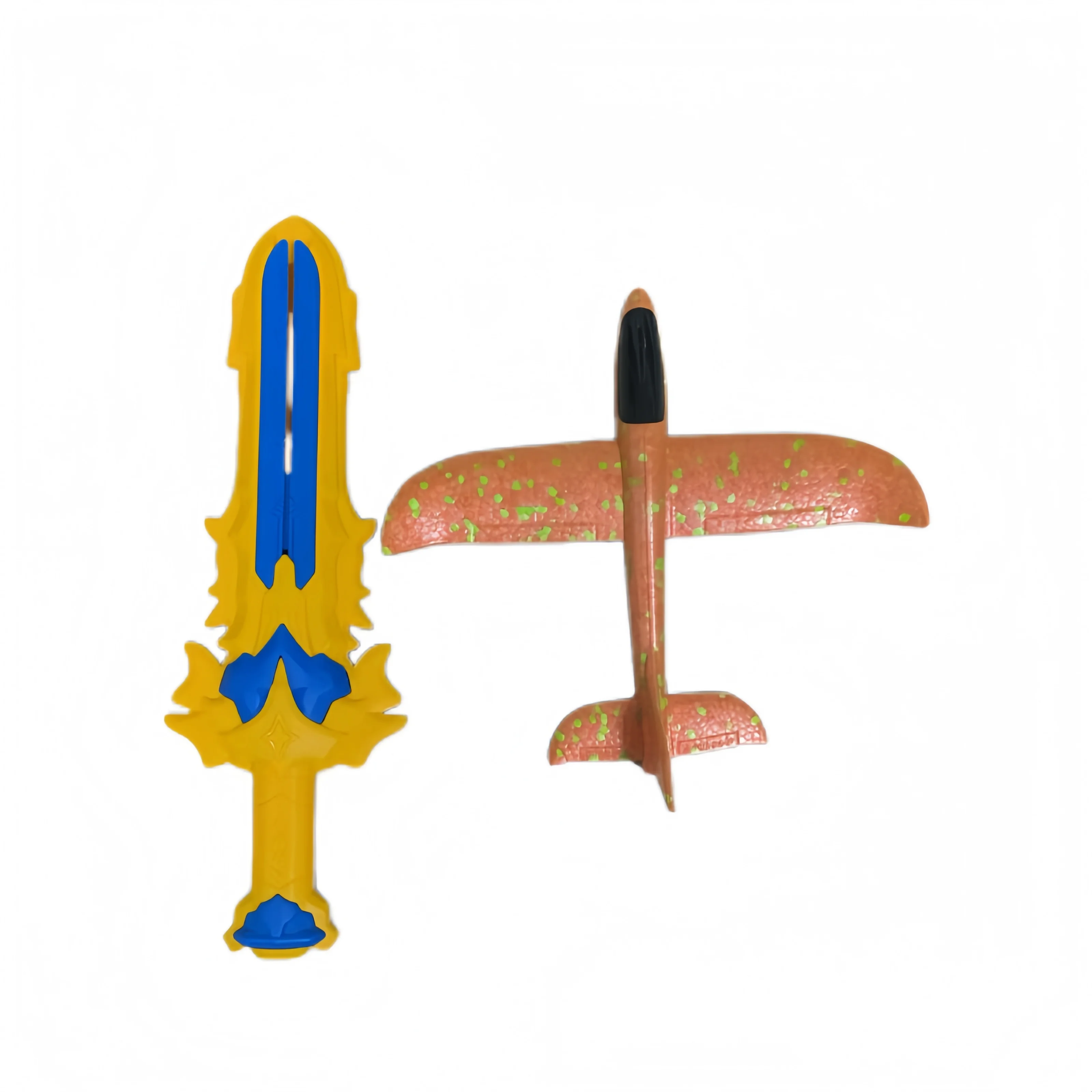Ejection foam aircraft sword launcher glider outdoor sports toy gift