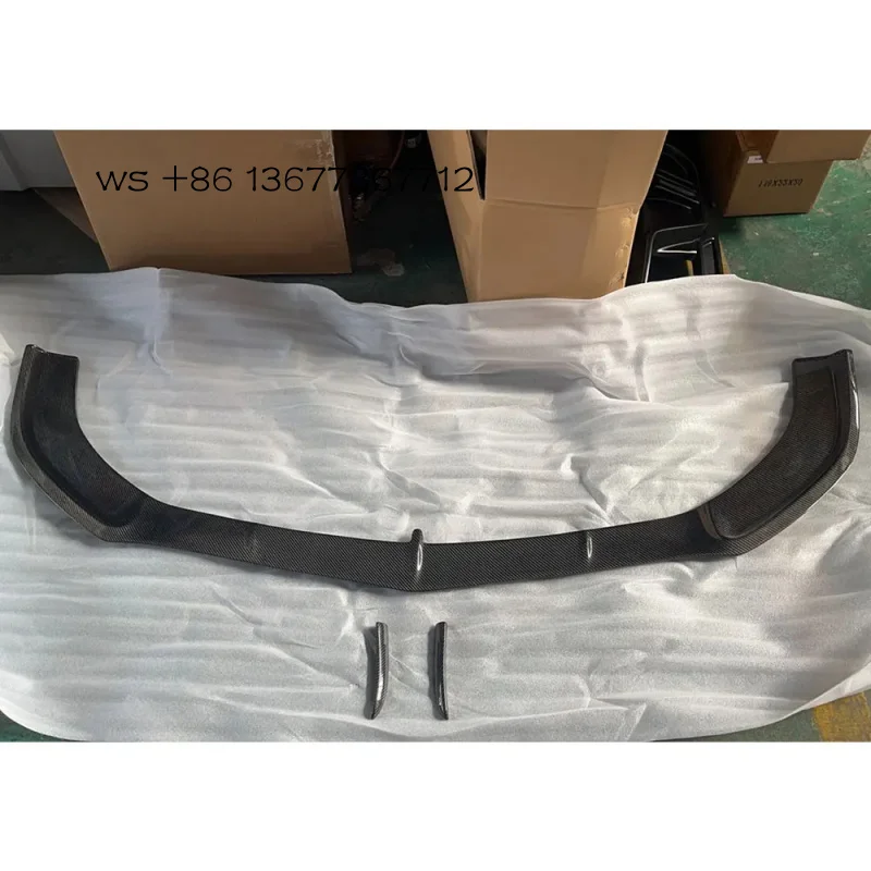 

Carbon Fiber For S Series W217 C217 S63 S65 Coupe 2014-2017 Car Bumper Diffuser Accessories Front Lip