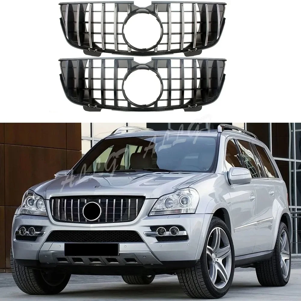 

Car Front Racing Facelilft Bumper Grill Upper Billet Grilles Cover For Mercedes-Benz X164 GL-Class 2007-2009