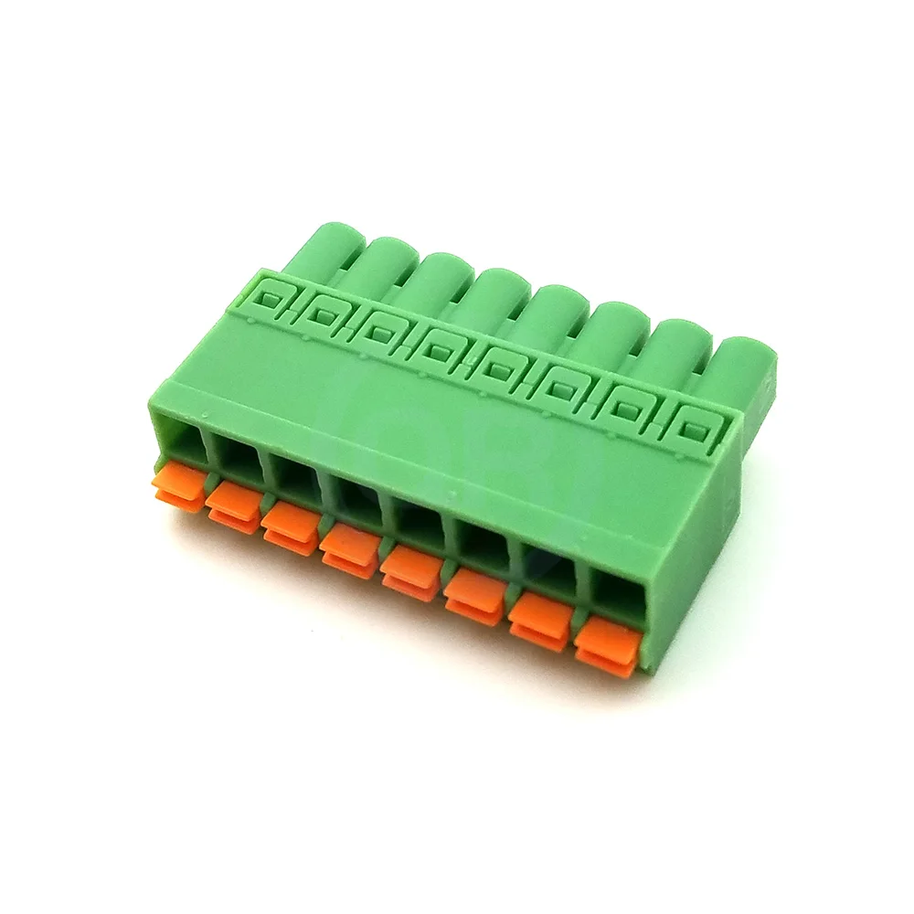 (5 Pcs) KF 2EDGKN 5.08mm Spring Loaded Quick Plug PCB Terminal Block Phoenix Terminal Block 2~12P JM 15EDGKN 5.08 5.0