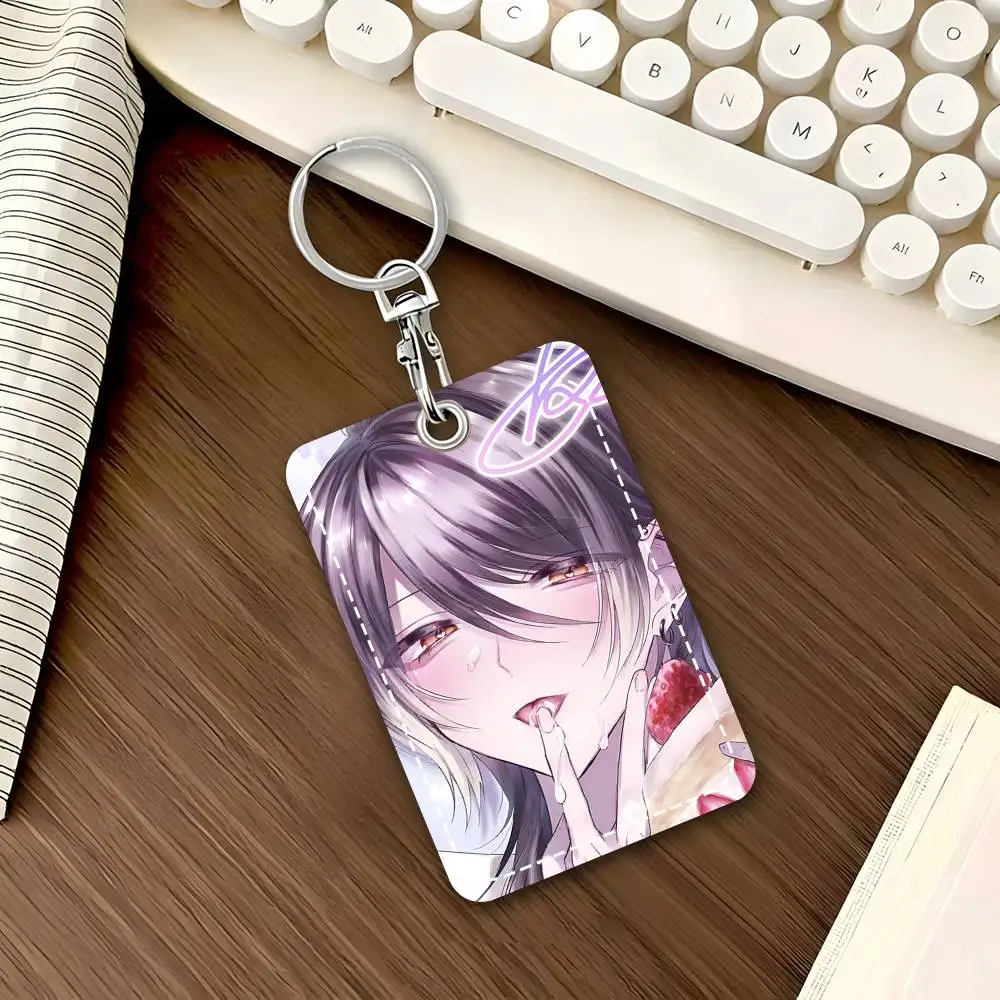 1 Stück Anime Kasurich Kartenetui Schlüsselanhänger Zugangskarten-Tasche Schlüsselanhänger Leder-Kartenhalter Schlüsselring – Detail 7