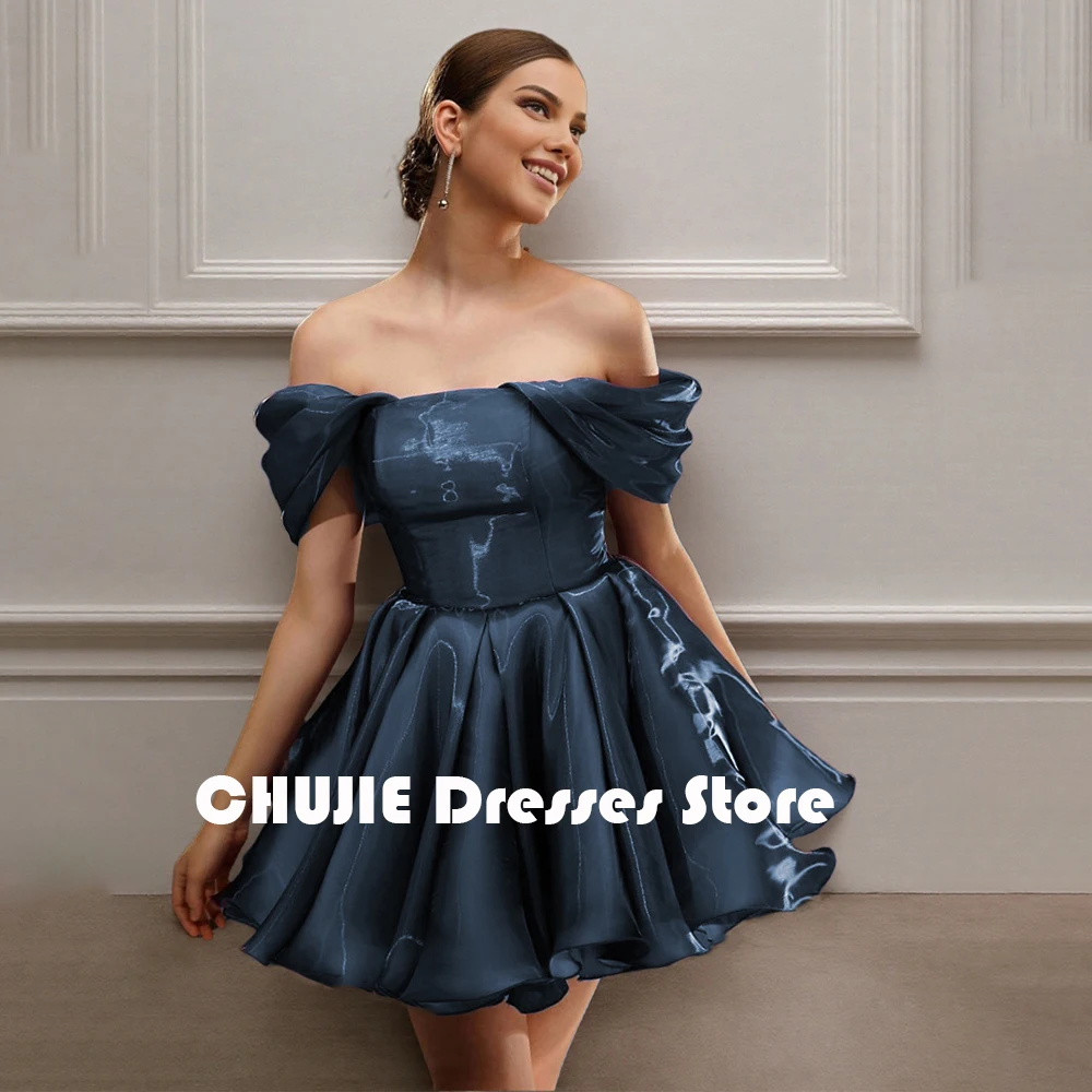 

Glitter Organza Mini Women's Cocktail Dresses Graduation DressFor Girls Mini Homecoming Dress Customized Party Short Prom Gowns
