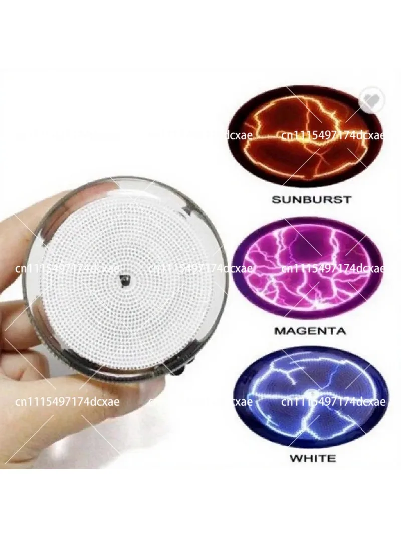 2.5 Inch Plasma Lightning Disk Sound Activated Ion Lamp Battery Powered Glow Decor for Night
