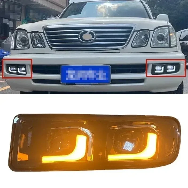 

For Lexus LX470 1998-2007 Car Accessories LED front Fog Lamp Assembly bumper light Daytime Running Lights Turn signal CYGNUS