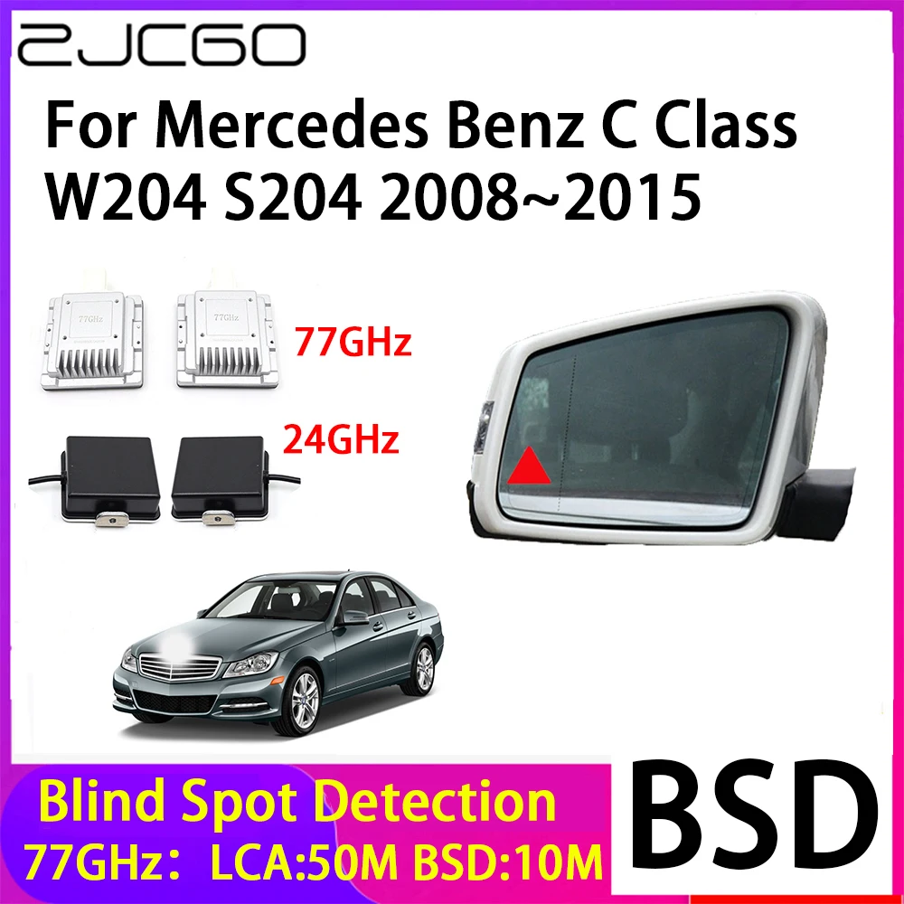 

ZJCGO Car Blind Spot Detection BSD Mirror Rear Radar Detection System for Mercedes Benz C Class W204 S204 2008~2015