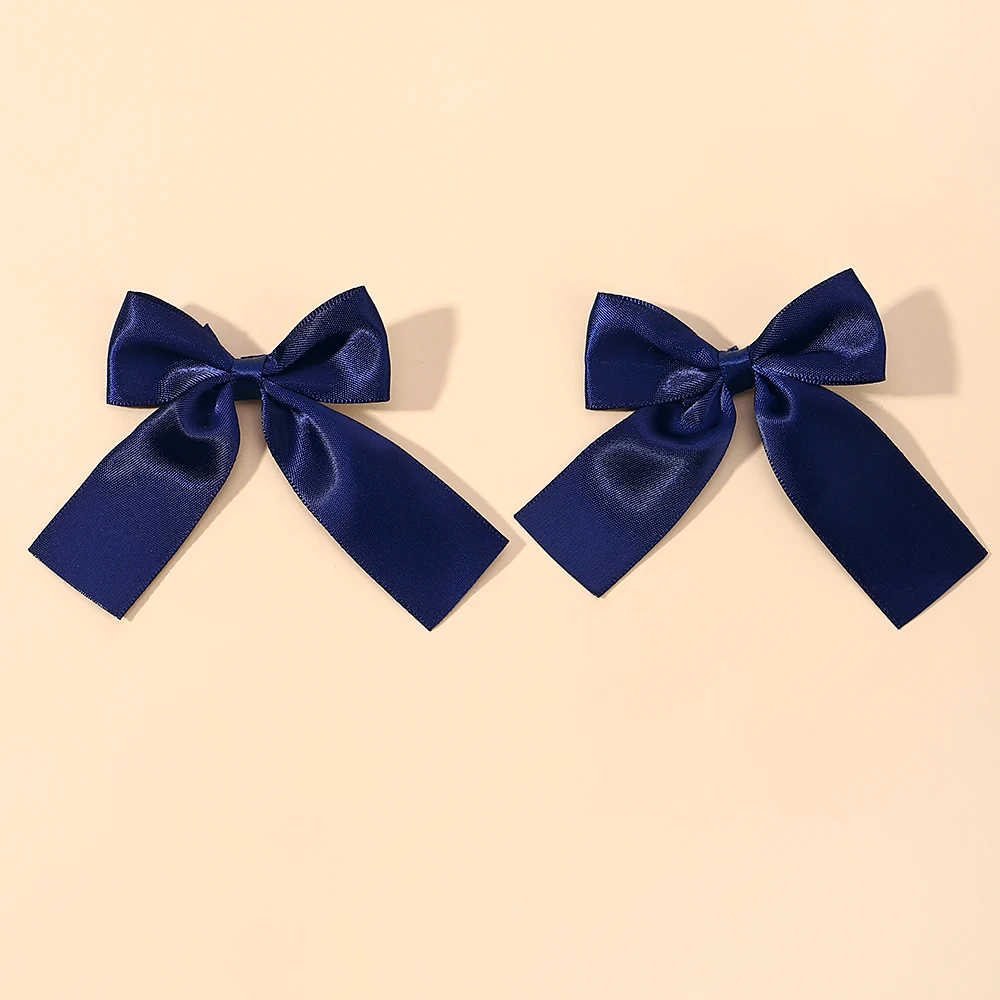 2Pcs Girl Cheer Up Bow Hairclips Delicate Ribbon Hairpins for Kids Hair Accessories 3.5inch Lovely Hair Pins Hairgripe Wholesale