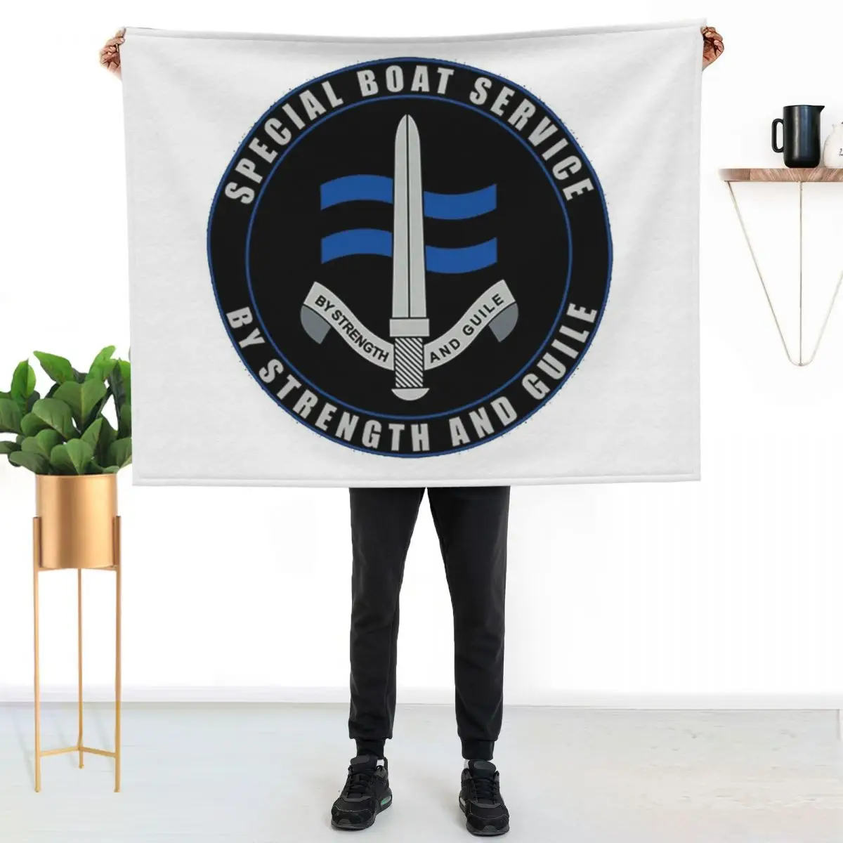 Special Boat Service (SBS) Logo Throw Blanket Bed Fashionable Sofa Quilt Stuffeds Decoratives Summer Beddings Sofa Blankets