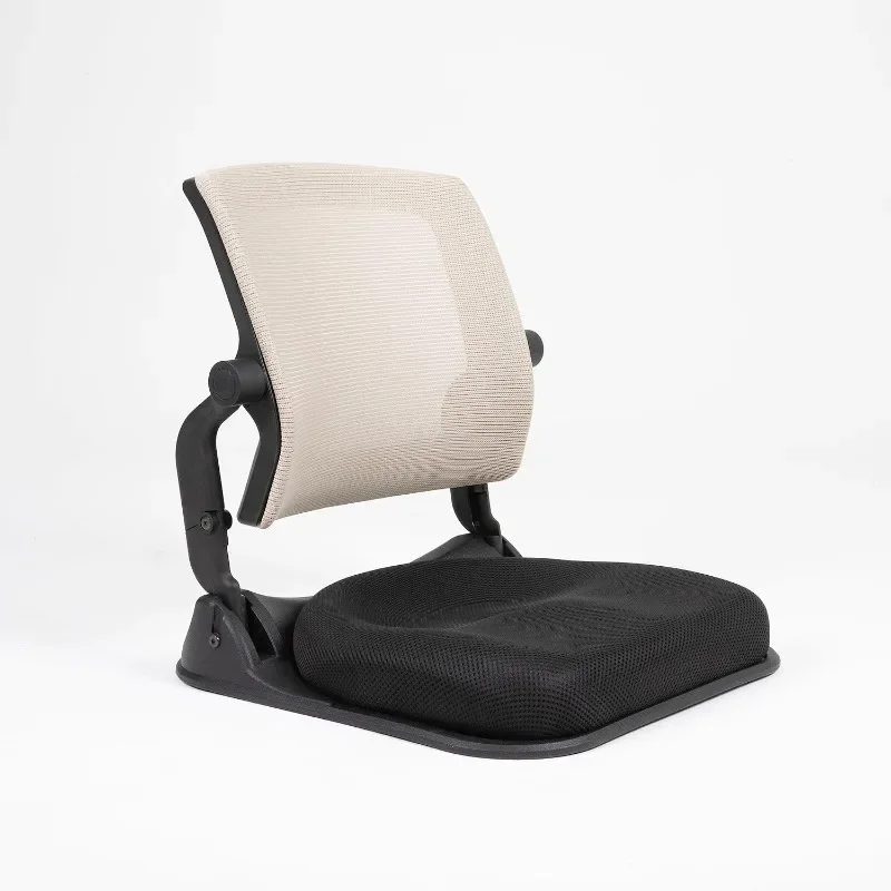 Correction Japanese Legless Floor Chair Seat with Back Support Foldable Orthopedic Comfort Seat for Hip Adjustments