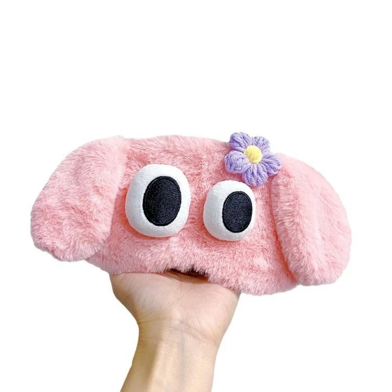 Cute Plush Sleeping Mask Eye Masks Cute Glitter bunny Eye Cover Plush Eyepatch Eye Cover Sleeping Blindfold for Travel Rest