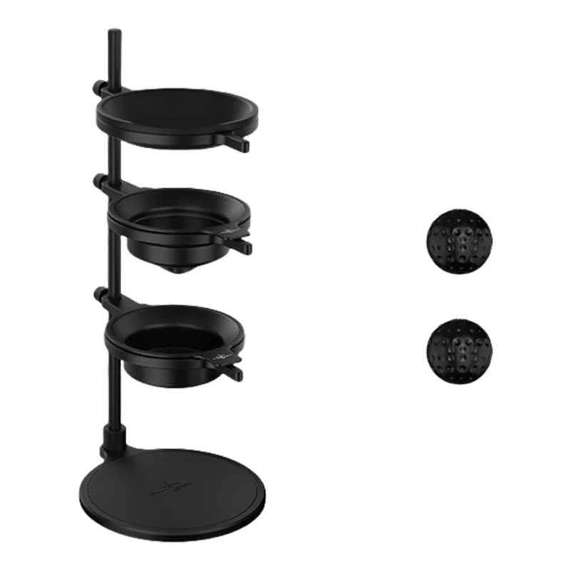 

4X7B Premium Metal Coffee Maker Set Including Removable Hand Drip Stand Grinding Ball And Ice Brews Accessories