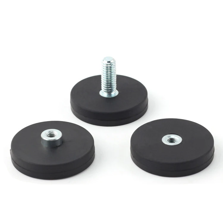 Mini Magnetische Magnet Auto Saugnapf Basis Gummibeschichtet M4 M5 M6 Halterung für Telefon Kamera Dach LED Licht Bar Ständer Halter Halterung – Detail 12