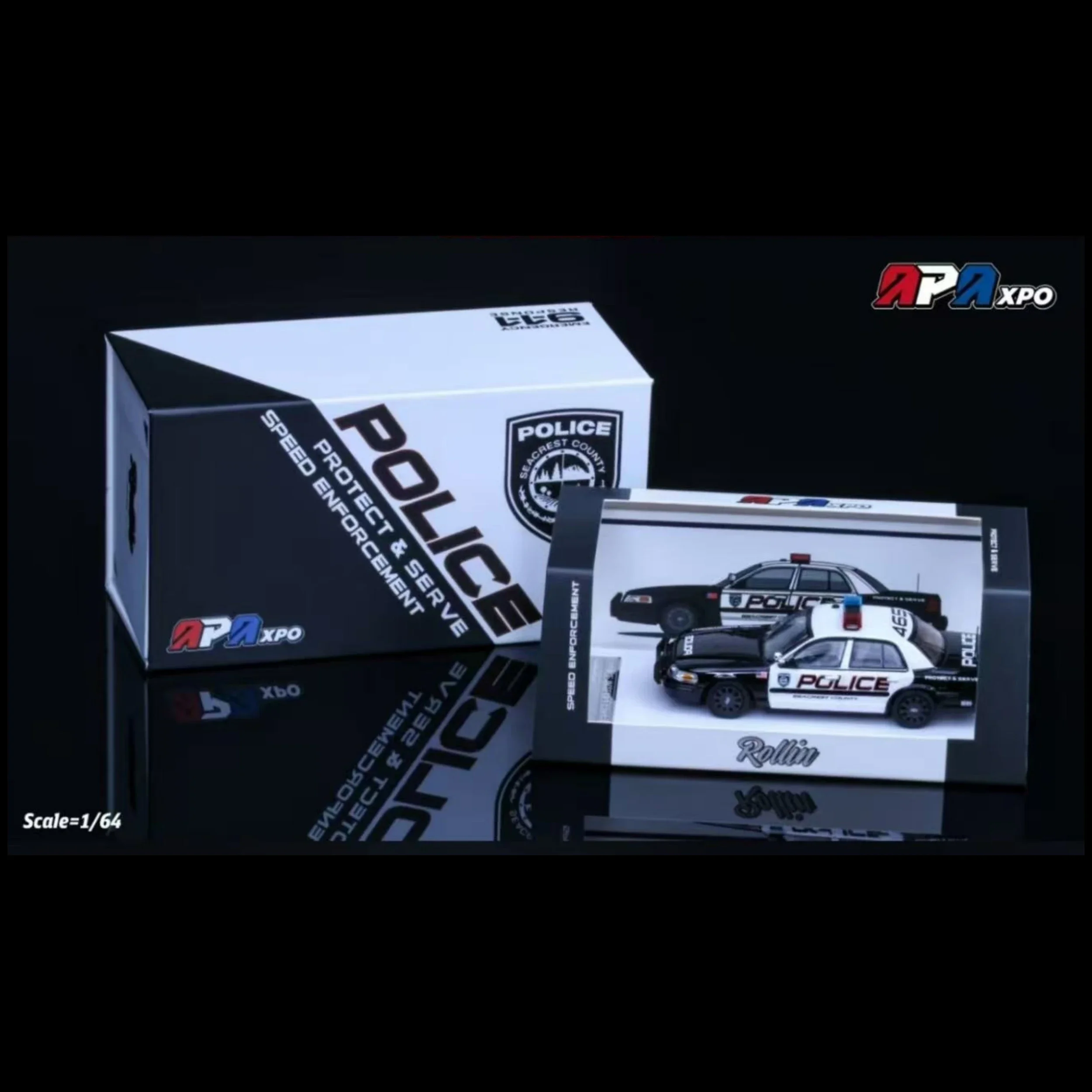 

2025APAxpo Rollin 1:64 CV CHP GSP Литая под давлением модель автомобиля Коллекция ограниченного выпуска