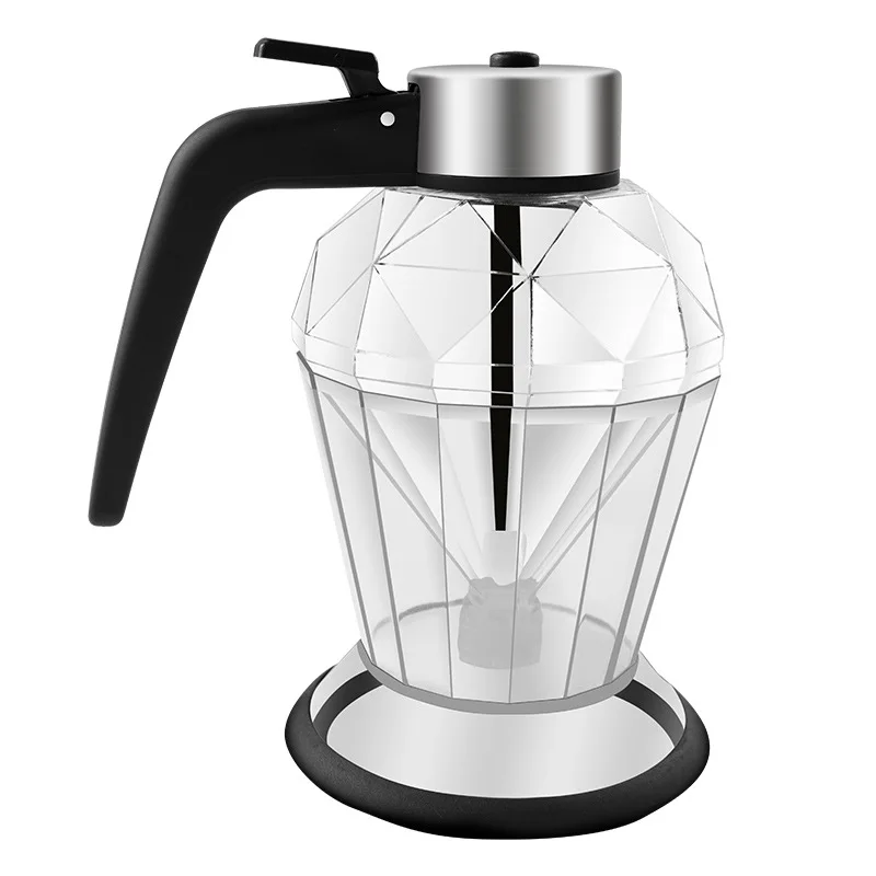 Nordic Household Glass Diamond Oil Pot Sealed Leak-proof Base Soy Sauce Vinegar Bottle Honey Storage Tank Kitchen Supplies 200ml