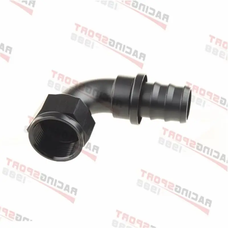 Universal AN16 Push-on Hose End Fittings Fuel Oil Cooler Hose Fitting  90 Degree Reusable Connection Adapter