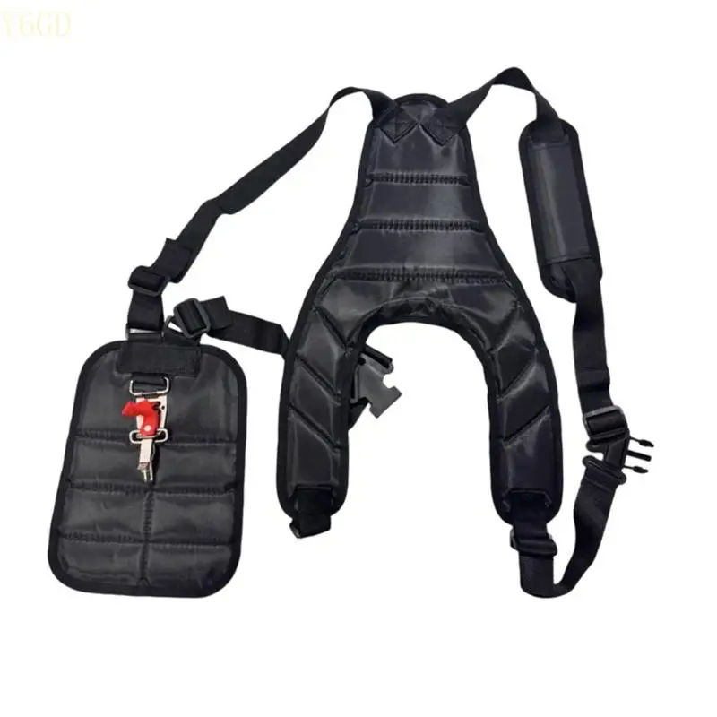 

Y6GD Double Shoulder Strap Trimmer Shoulder Strap Harness Garden Brush Cutter Lawn Mower Belt for Brush Cutter Trimmer