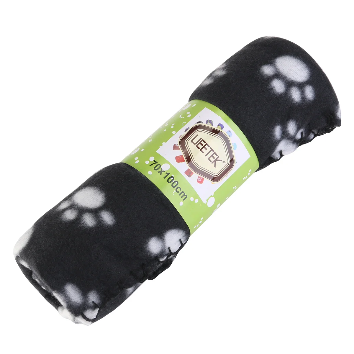 

Double Sided Fleece Blanket 100x70cm Black Pet Bed Mat Dog Cushion Warm Cozy Machine Washable Soft Floor Surface Pet