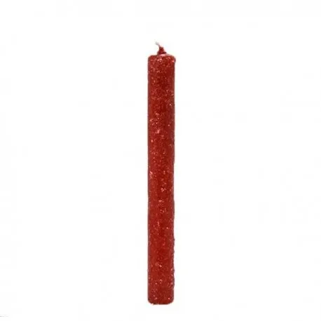 Craft candle of sugar and red cinnamon 2x20 cm