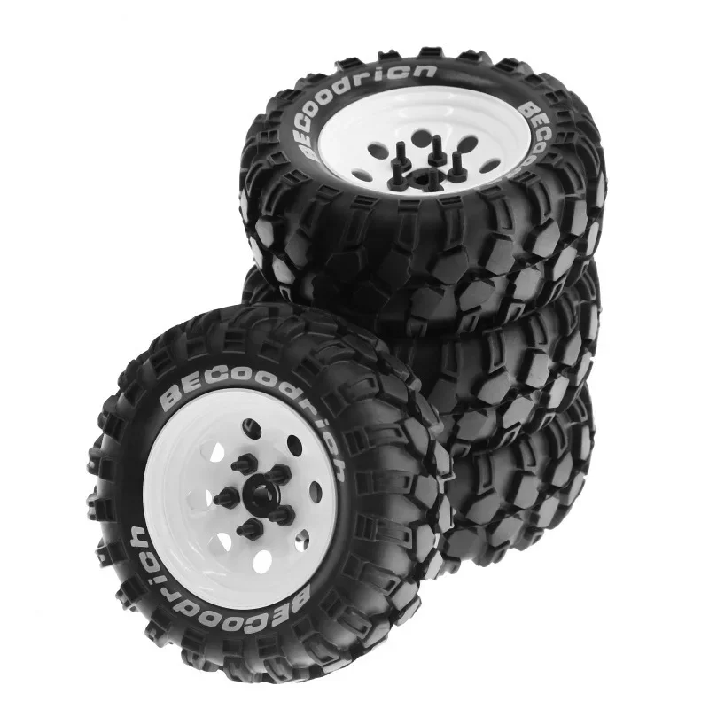 4 ชิ้น 1.9 นิ้วโลหะล้อ 90 100 110 มิลลิเมตรยางยางสําหรับ RC Crawler รถ TRX4 SCX10 D90 CC01 YIKONG 4102 4103