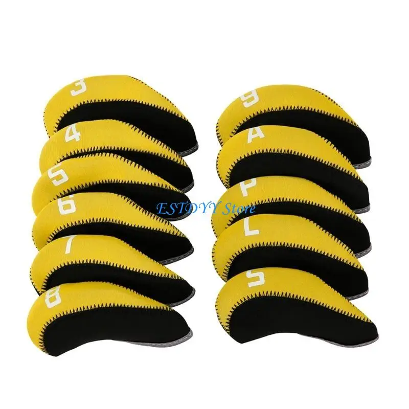

G6DE Golfs Club Cover Iron Headcover Golfs Club Head Cover Golfs Gifts for Men Women