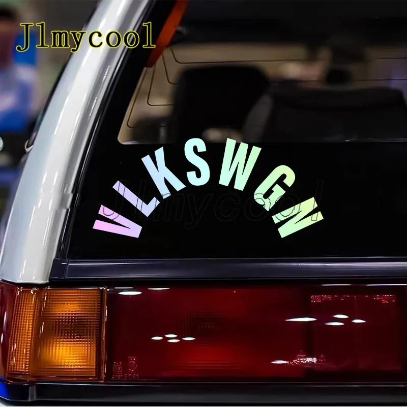 VLKSWGN Car Rear Wiper Window Auto Stickers for Volkswagen Polo Golf Passat Tiguan Beetle Caddy Skoda Octavia Seat Leon Altea