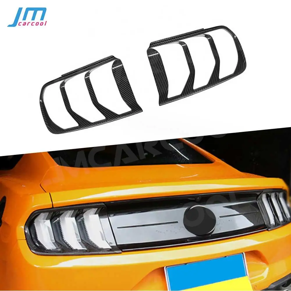 

Carbon Fiber For Ford Mustang 2014-2021 Tail Light Trim Rear Lamp Frame Cover Car Taillight Case Decoration Accessories Body Kit