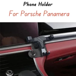 Car Phone Holder For Porsche Panamera 971 2017 2018 2019 2020 2021 2022 2023 Car Air Vent Mount BracketStand Mobile Phone Cradle