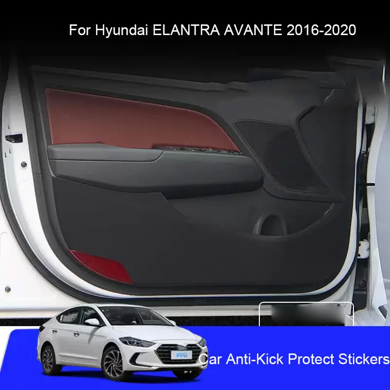 

Car B-Pillar Door Anti-Kick Protect Pad For Hyundai Elantra Avante 2012-2020 Auto Trunk Anti-Dirty Scratch Resistant Accessories