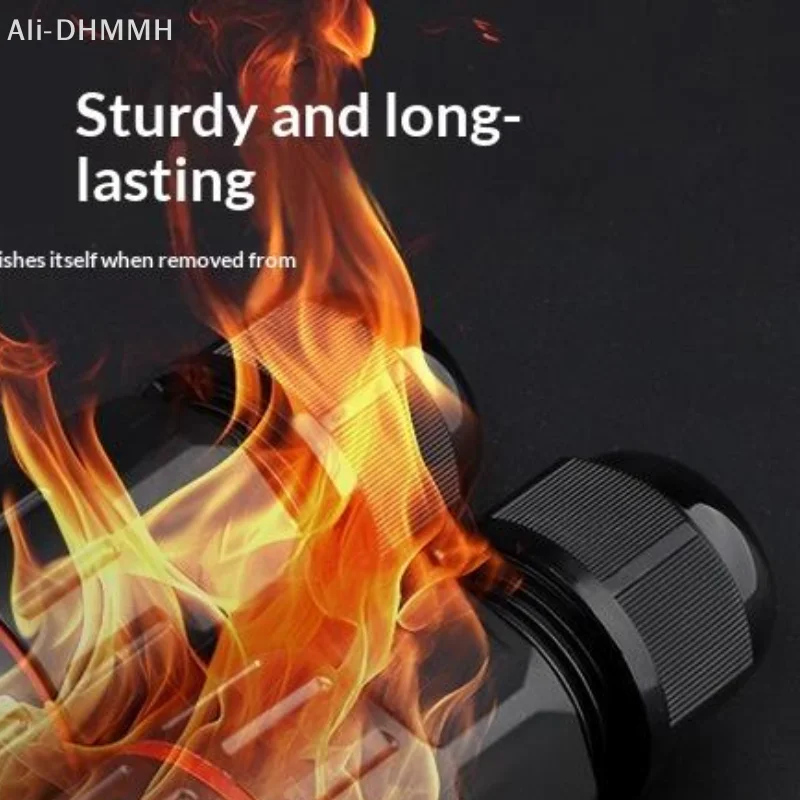 ZLinKJ 1/3Pcs Wire Connector IP68 Waterproof Cable Connector Quick Connection 2 In 2 Out 2/3 Pin Electrical Terminal Adapter